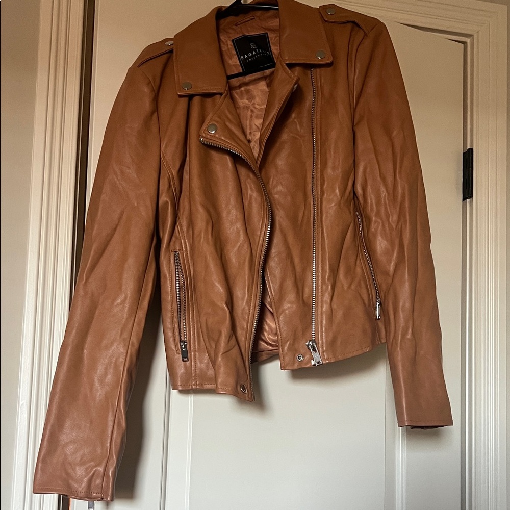 Bagatelle Tan Leather Jacket